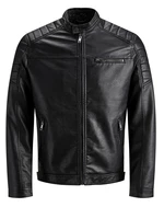 Jack&Jones Pánská bunda JJEROCKY 12147218 Black M