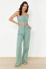 Trendyol Mint Woven Blouse Trousers Set