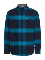 Tommy Jeans Košeľa - TJM BUFFALO CHECK SHIRT modrá