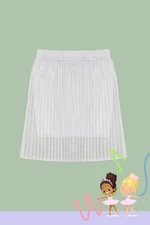 Trendyol Gray Girl Glittery Mini Knitted Skirt