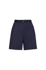 Tommy Hilfiger Krátke nohavice - CO SATEEN MODERN CHINO SHORT modré