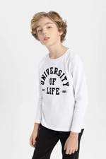 DEFACTO Boy Regular Fit Crew Neck Combed Cotton T Shirt