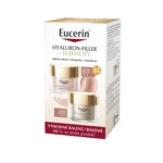 EUCERIN Hyaluron-filler + Elasticity Denní krém Rosé SPF30 a noční krém 2 x 50 ml