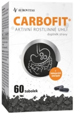 CARBOFIT aktívne rastlinné uhlie 60 tvrdých kapsúl