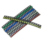 100Pcs 5 Colors 20 Each 1206 LED Diode Assortment SMD LED Diode Kit Green/RED/White/Blue/Yellow