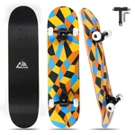 31'' Kids Skateboard 7 LayerMaple Long-boards for Children Boys Girls Youths Beginners