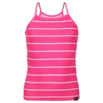 Dark pink girls' striped tank top NAX Burgo