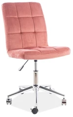 SIGNAL dětská židle Q-020 VELVET růžová