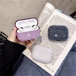 Bakeey Luxury 3D Cute Matte Particles Glitter Bling Sequins Diamond Shockproof Anti-drop Earphone Storage Case for Apple