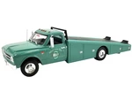1967 Chevrolet C-30 Ramp Truck Green "Holley Speed Shop" Limited Edition to 200 pieces Worldwide 1/18 Diecast Model Car by ACME