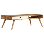 Coffee table 110x50x35 cm solid sheesham wood