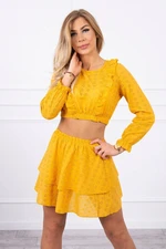 Boho dress mustard