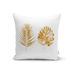 Obliečka na vankúš Minimalist Cushion Covers Golden Leafes, 45 x 45 cm