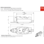 PCE  540150251 CEE uhlová prepojka 16 A 5-pólová 400 V 1 ks