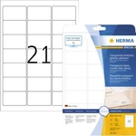 Herma 8017 etikety (A4) 63.5 x 38.1 mm fólia, lesklá  priehľadná 525 ks permanentné Fóliové etikety