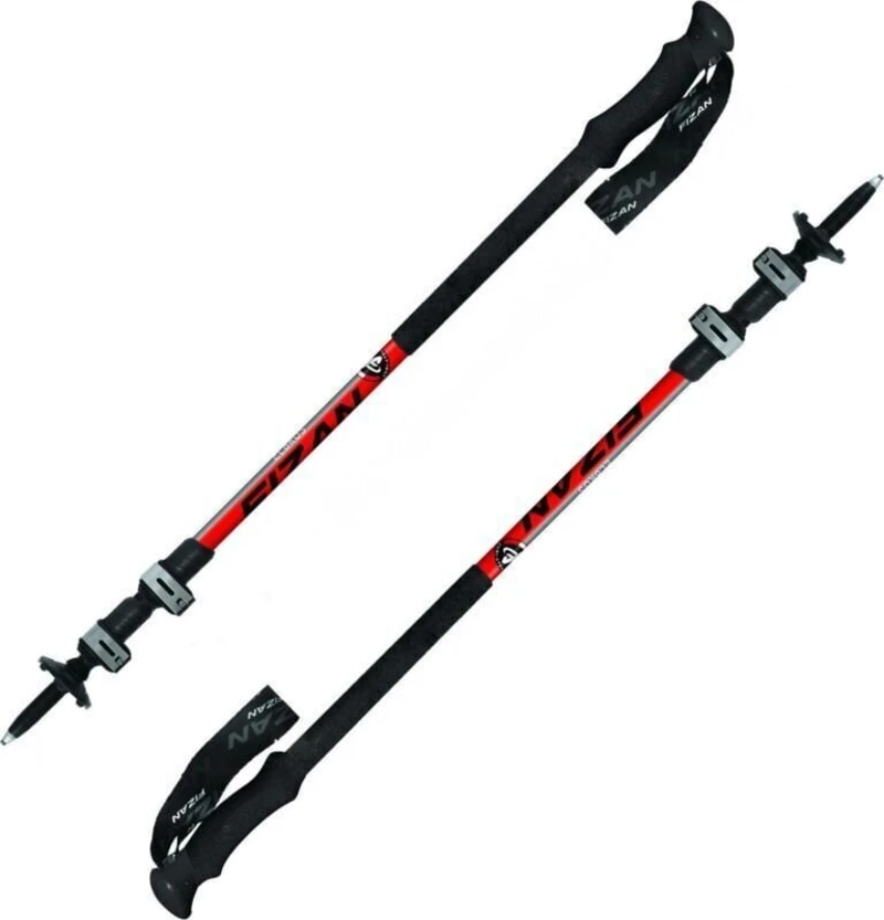 Fizan Elbrus Red 70 - 140 cm Turistické hole