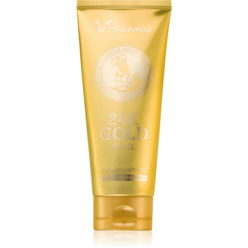 Elizavecca Milky Piggy 24K Gold Snail Cleansing Foam jemná čisticí pěna 180 ml