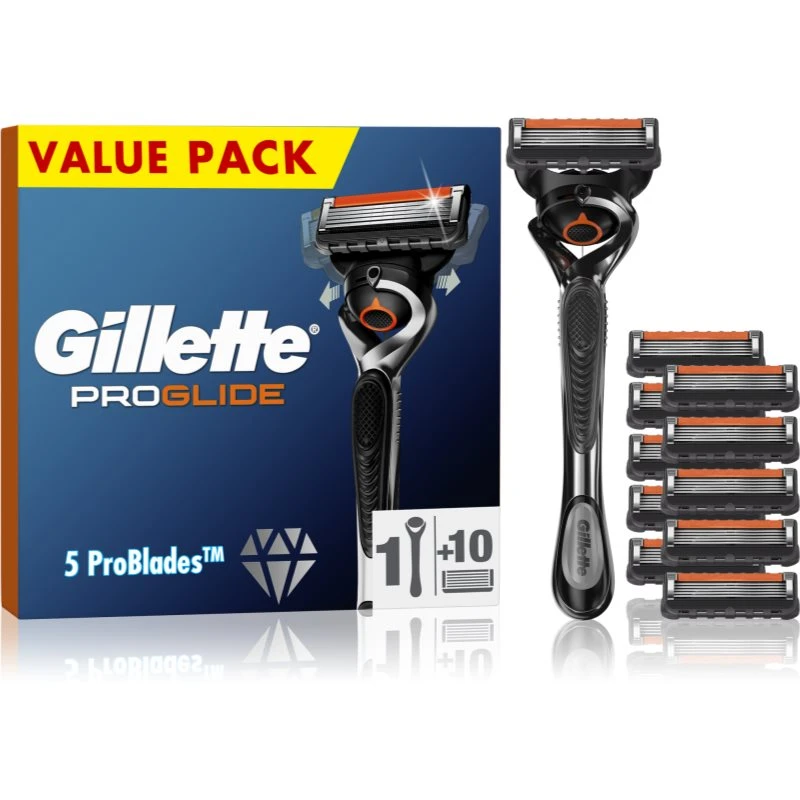 Gillette ProGlide holicí strojek + náhradní břity 10 ks