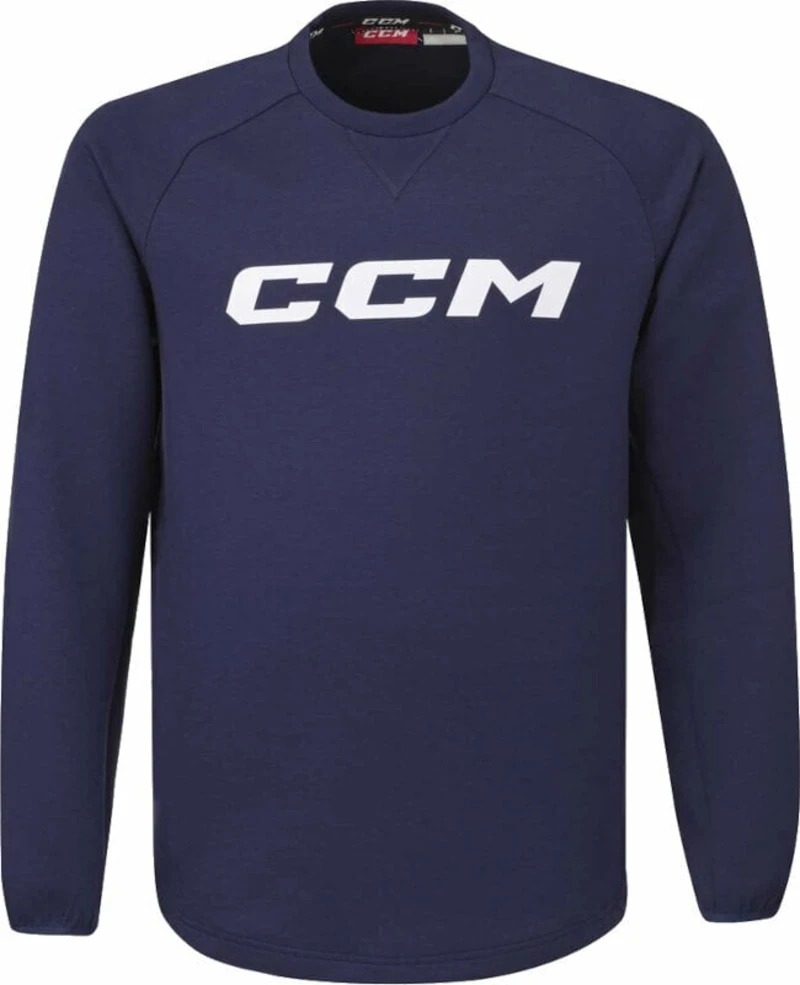 CCM Locker Room Fleece Crew SR Navy Dlouhé rukávy S SR