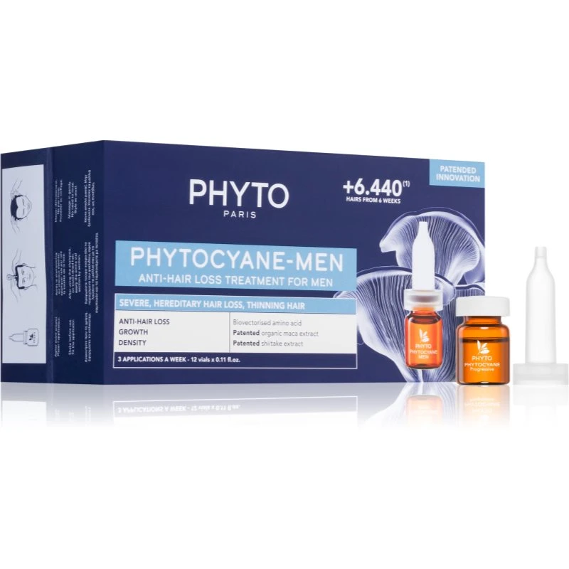 Phyto Phytocyane Men Treatment péče pro podporu růstu a proti vypadávání vlasů 12x3.5 ml