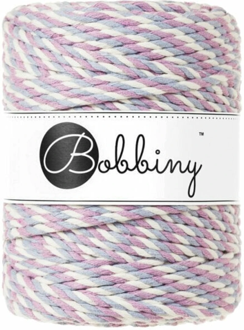 Bobbiny 3PLY Macrame Rope 5 mm 100 m Magic Iris Šňůra