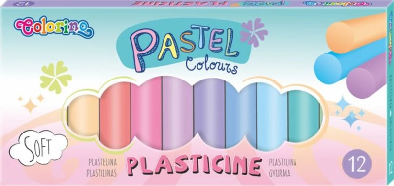 Colorino Modelína pastelová, 12 barev