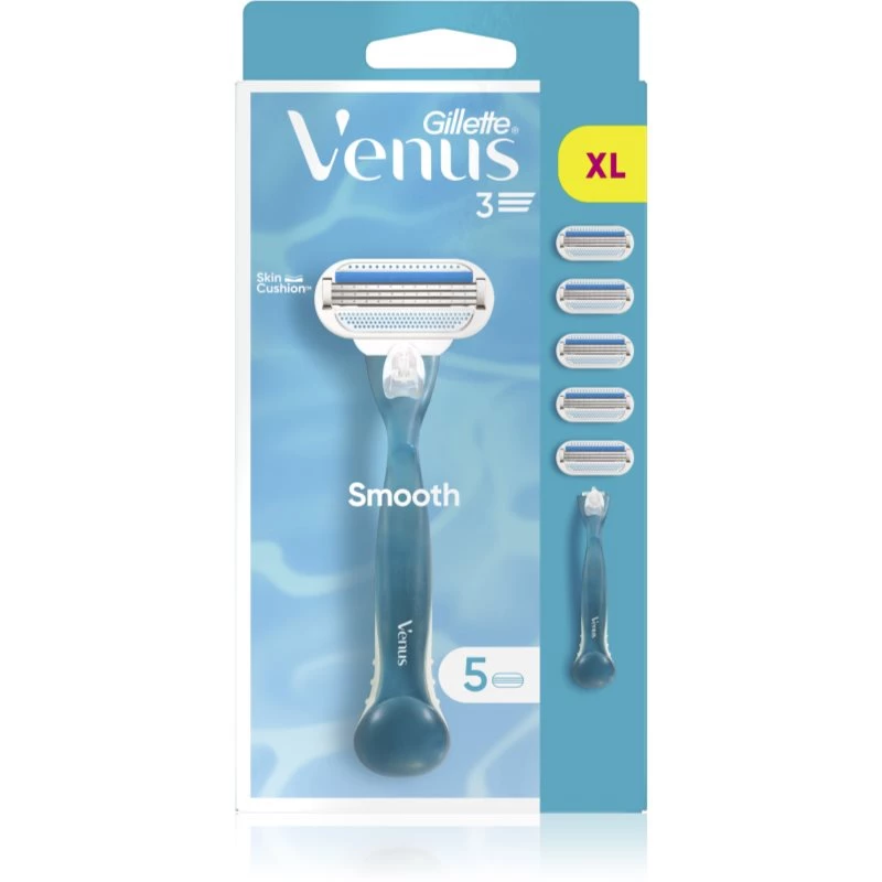 Gillette Venus Smooth holicí strojek + náhradní břity 5 ks 1 ks