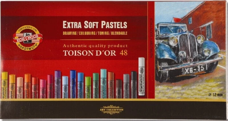 KOH-I-NOOR Set of Artist's Extra Soft Pastels Sada suchých pastelů 48 ks