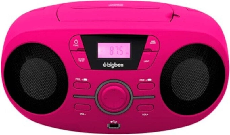 Bigben CD61RUSB Pink Stolní hudební prehřávač