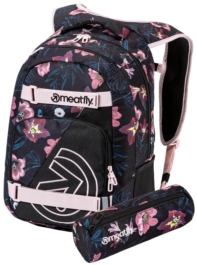 Meatfly Batoh Exile Backpack Hibiscus Black