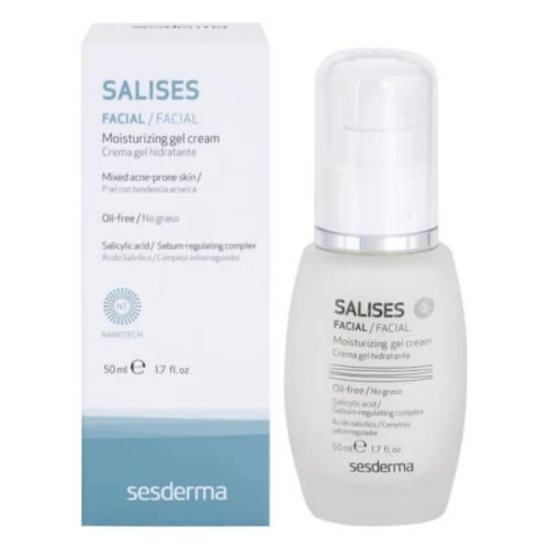 Sesderma Hydratační gelový krém pro mastnou pleť se sklonem k akné Salises (Moisturizing Gel Cream) 50 ml